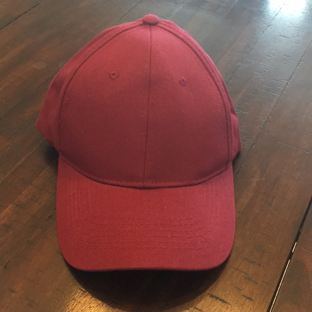 ASOS burgundy baseball cap